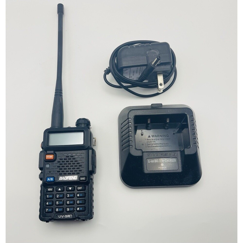 Baofeng UV-5R Dual Band Two Way Ham Radio Walkie Talkie Charger Works